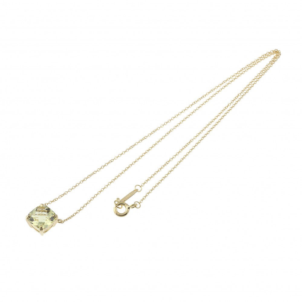 Tiffany & Co. Tiffany Sparkler K18YG Yellow Gold Necklace Quartz
