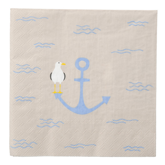 My Home 20 Servietten mit maritimem Print