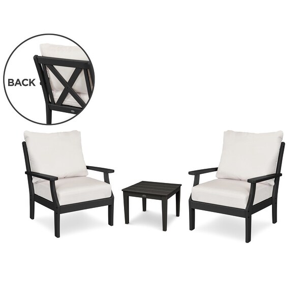 POLYWOOD Braxton 3Piece Deep Seating Set