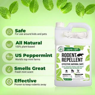 Mighty Mint Gallon (128 oz.) Rodent Natural Peppermint Oil Spray RG-128