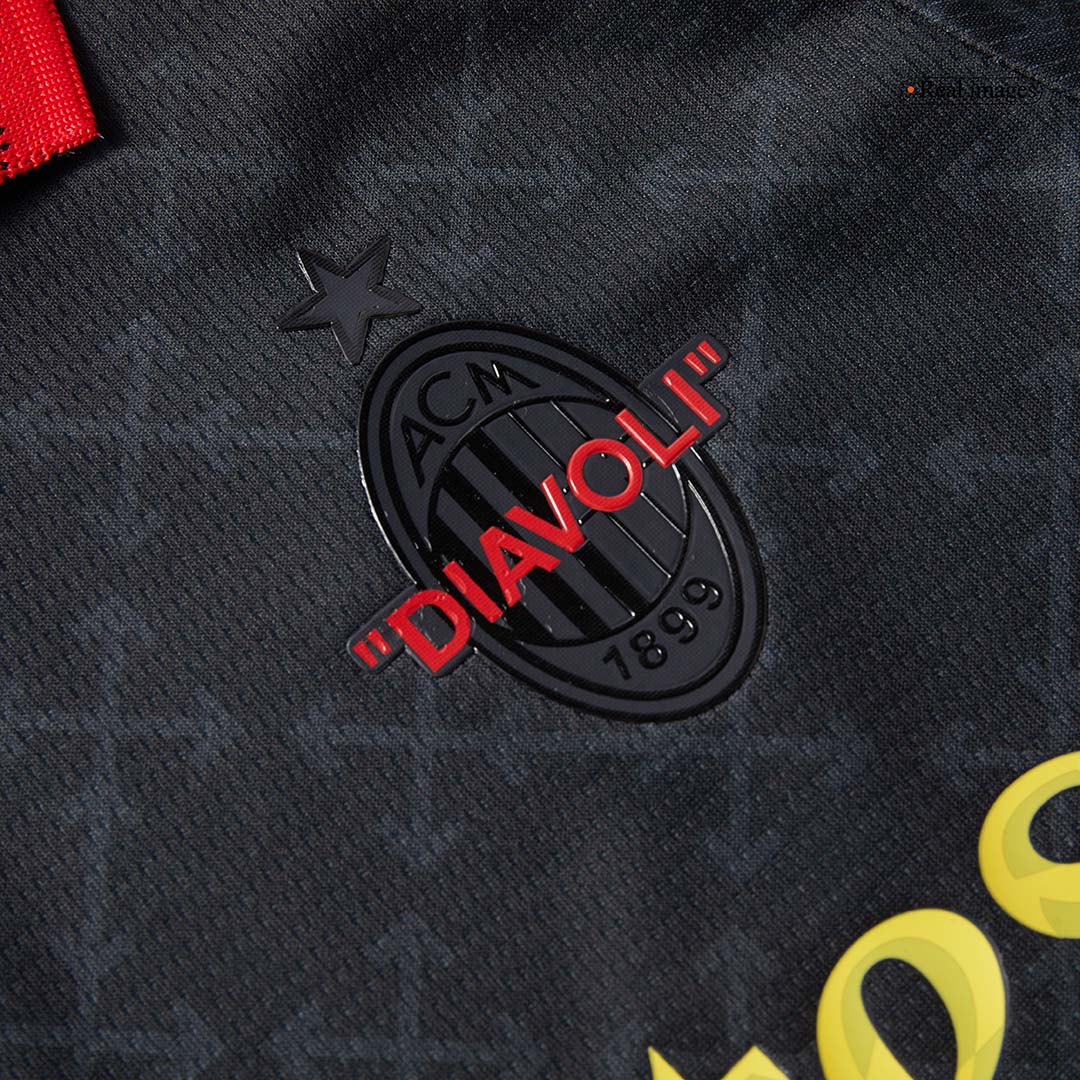 AC Milan Fourth Away Kids Soccer Jerseys Kit