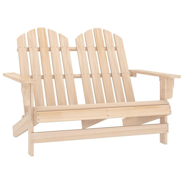 vidaXL 2Seater Patio Adirondack Chair Solid Wood Fir