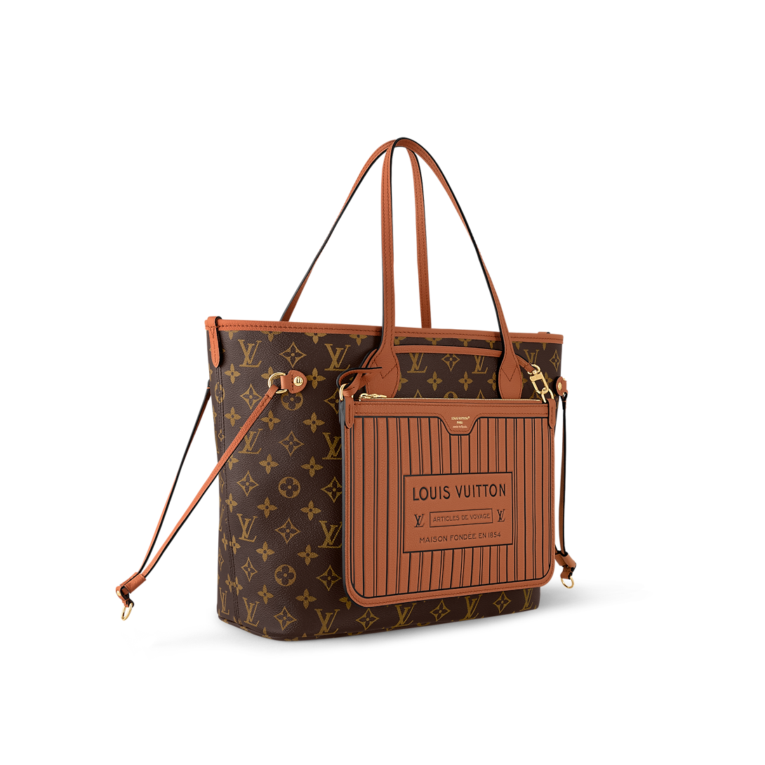 Louis Vuitton New Reversible Neverfull Inside Out Mm Tan Cowhide 31cm M12061