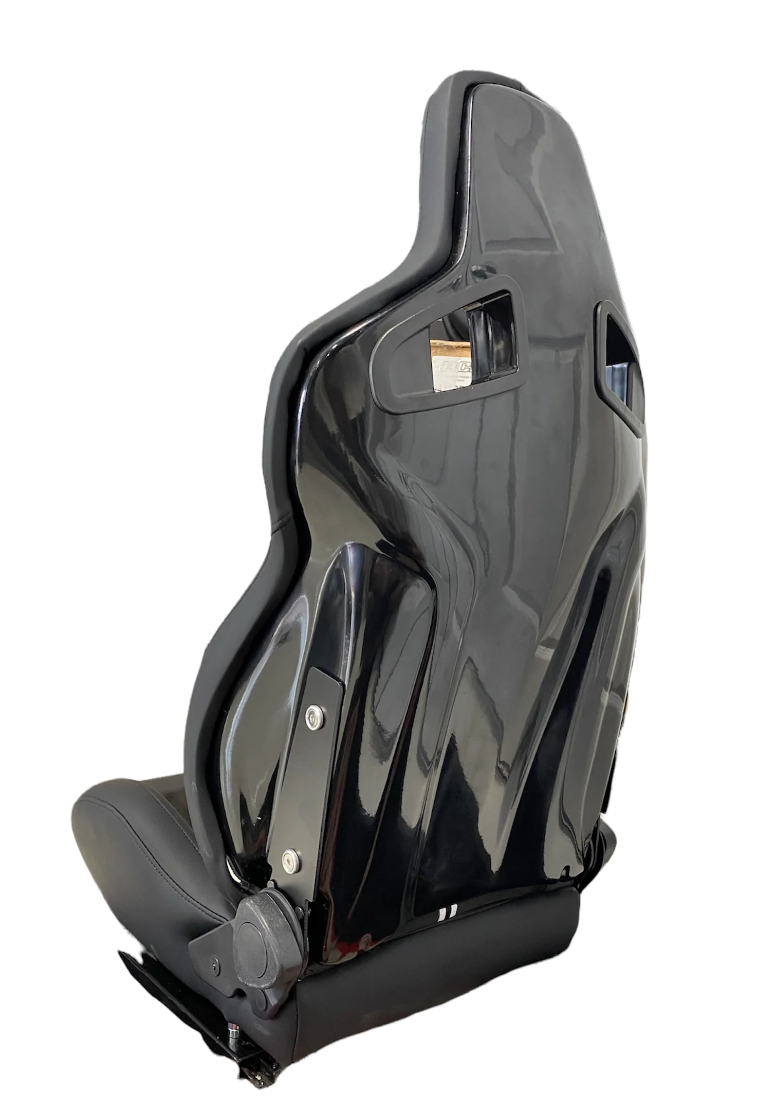 SPDZ1 GT1 Racing Seats Black Leather/Black Suede/Double Stripe