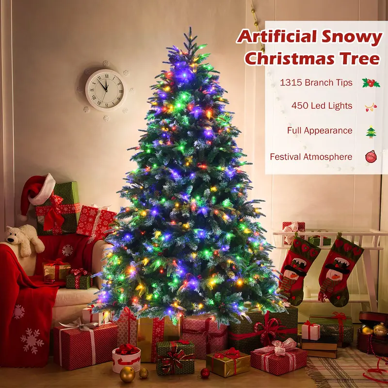 White Artificial Christmas Tree – Available in 6ft, 7.5ft, and 9ft Heights