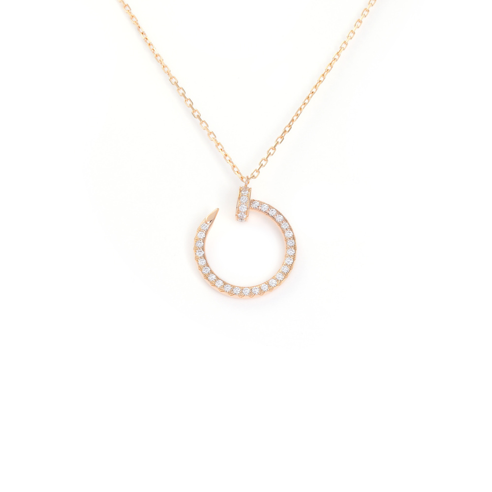 Cartier Juste un Clou Necklace 18K Rose Gold Diamond B7224893