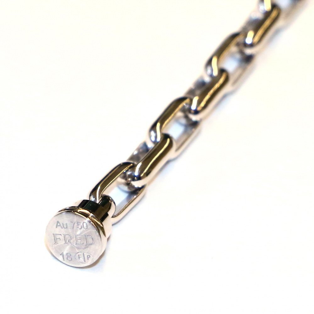 FRED Force 10 Lm Bracelet Chain 18k White Gold Accessory 6B0353