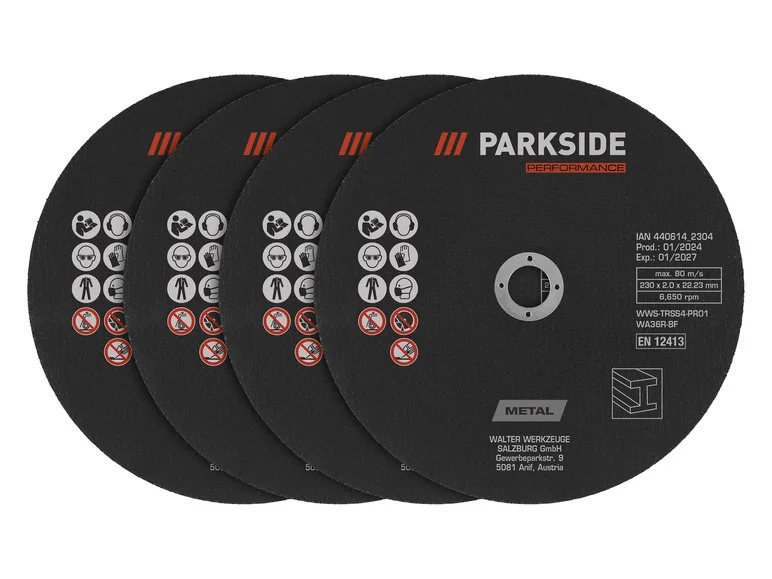 PARKSIDE PERFORMANCE® Disques à tronçonner ou disques à ébarber, Ø 230 mm