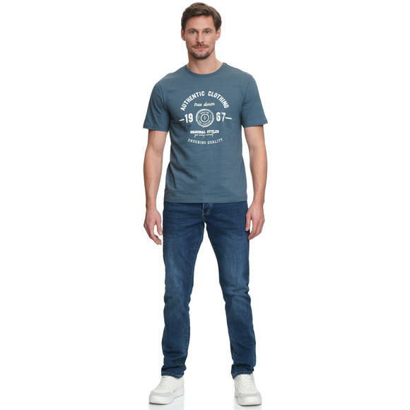 VanVaan Denim Herren T-Shirt in Melange-Optik
