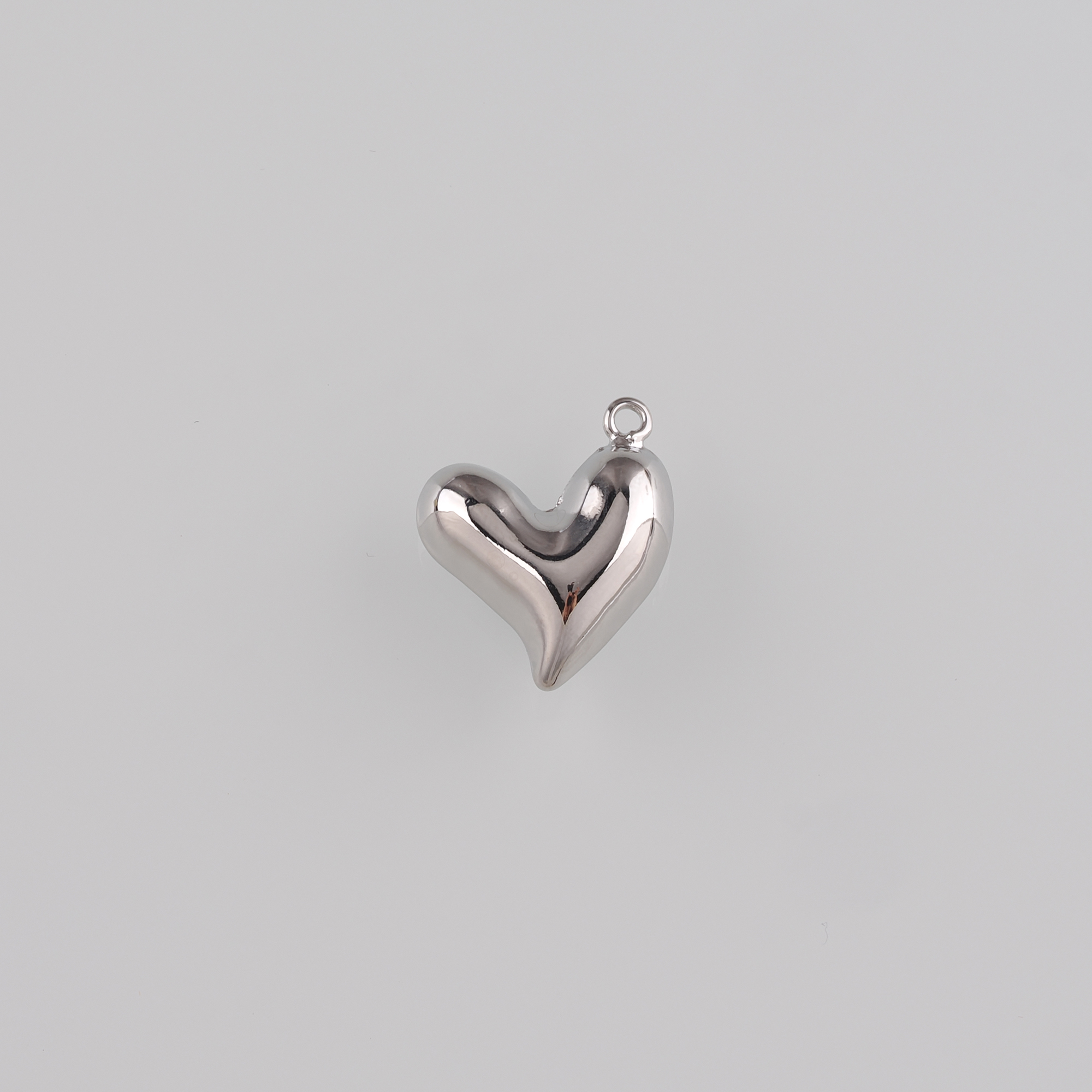 18K Gold Filled Heart Pendant,Gold Heart Charm Earrings Necklace for DIY Jewelry Making Supply