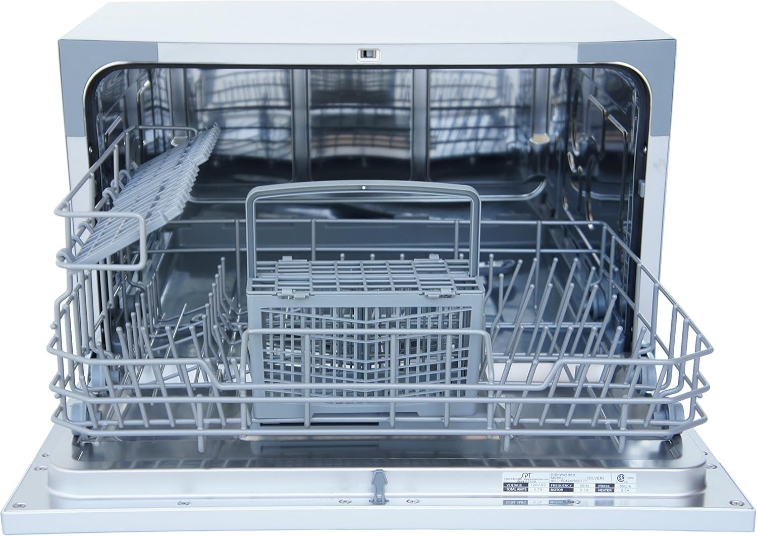 Dishwasher with Delay Start & LED – Silver