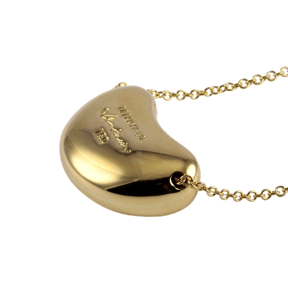 Tiffany & Co. Tiffany Bean Design Elsa Peretti K18YG Yellow Gold Necklace