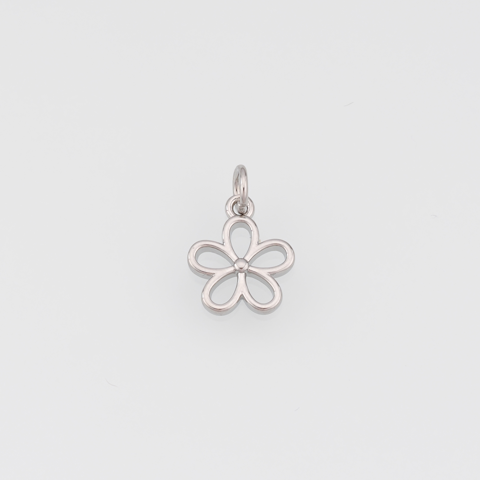 18K Gold Filled Flower Pendant,Flower Charm Earrings Necklace for DIY Jewelry Making Supply