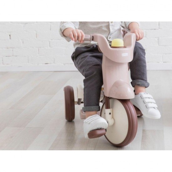 3-in-1 Foldable Tricycle with canopy (Comfort Brown)