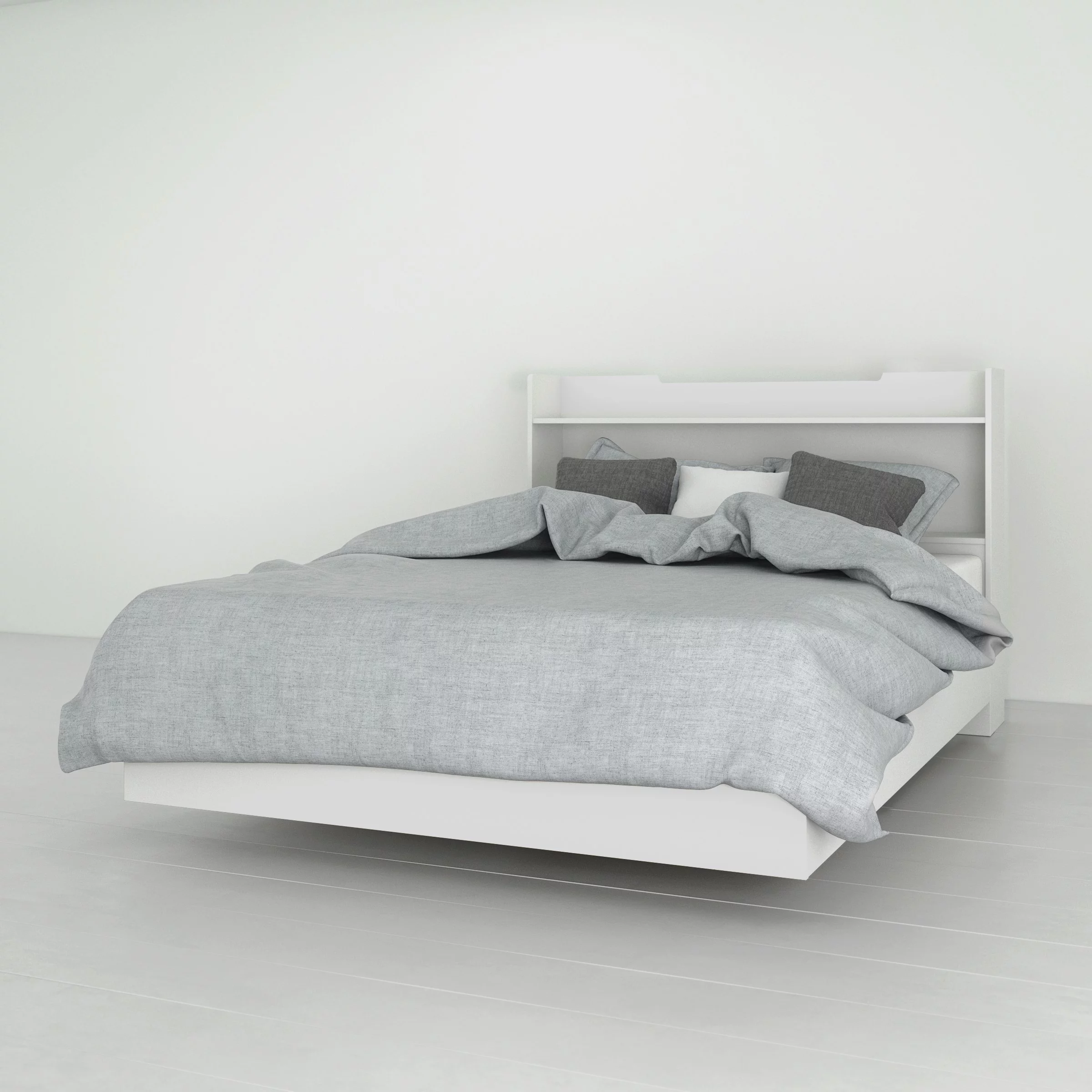 Nexera 2 Piece Full Size Bedroom Set, White