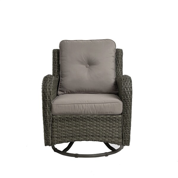 Patio Rattan Chairs Swivel Rocker