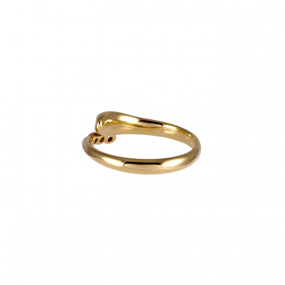 Tiffany & Co. Elsa Peretti Snake Motif Diamond Ring 18K Yellow Gold