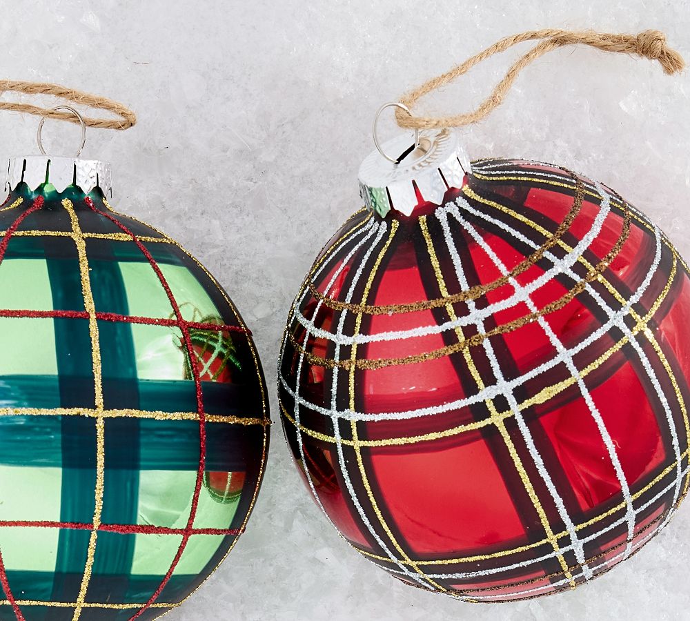 Plaid Ornament Box Set  sgtnighsdesigns