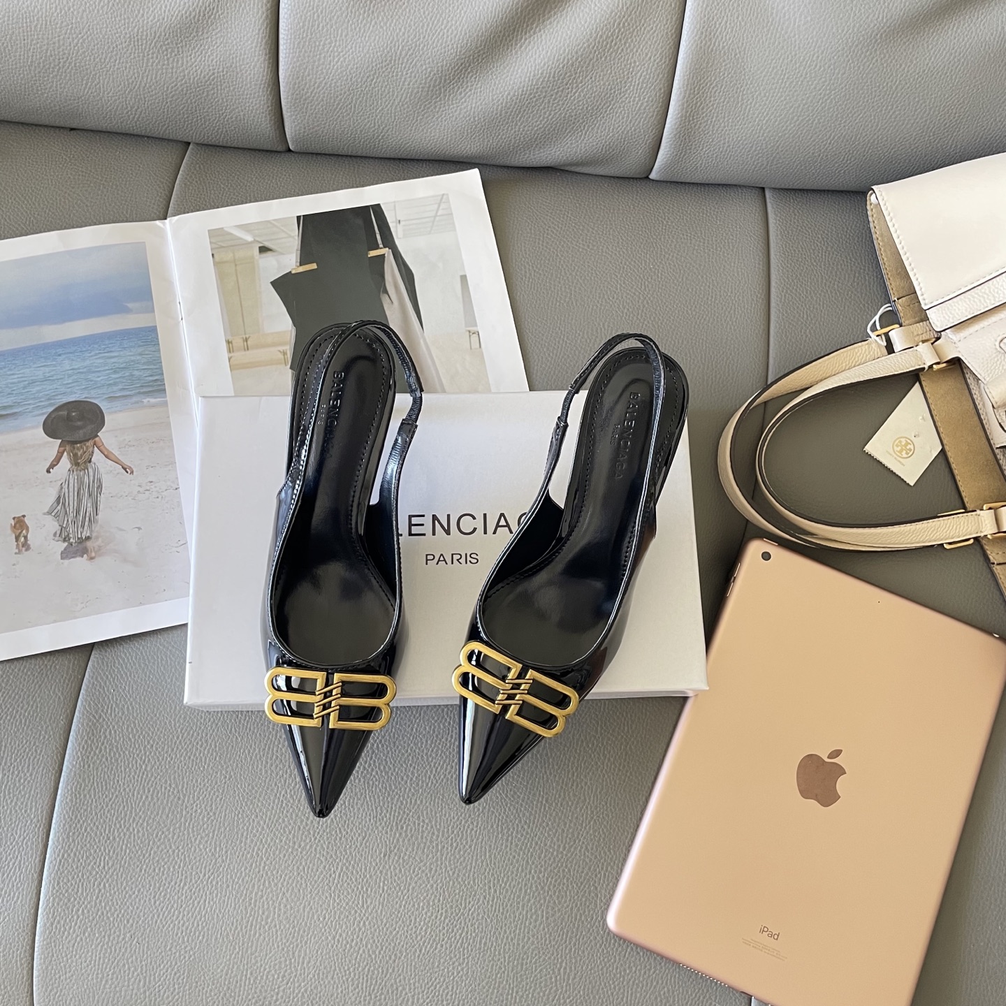 Balenciaga bb buckle high heels - cnluxepick