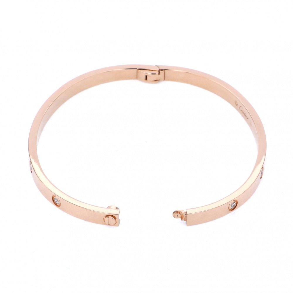 Cartier Love Sm 16cm Bracelet 18K Rose Gold Diamond