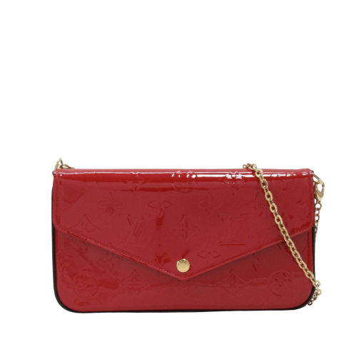 Louis Vuitton Pochette F Licie Wine Red 21Cm