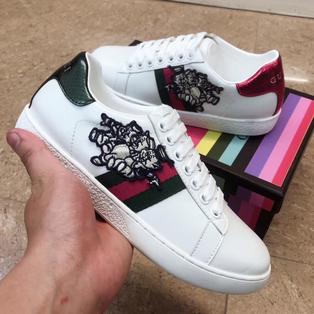 Gucci Women’S Ace Sneaker With Three Little Pig