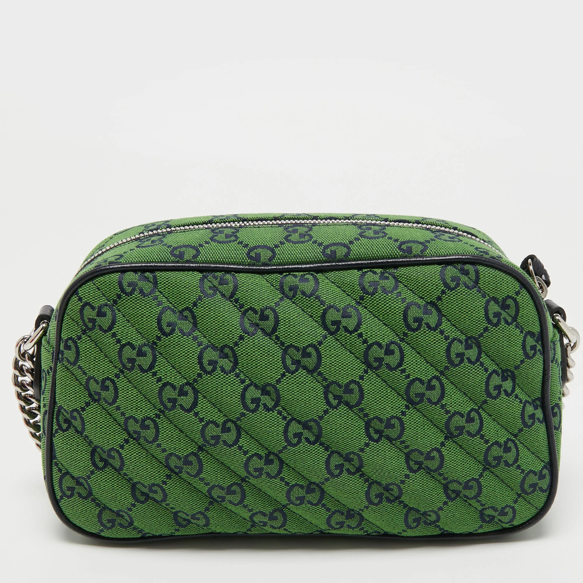 Gucci GG Canvas Marmont Small Shoulder Bag – Green