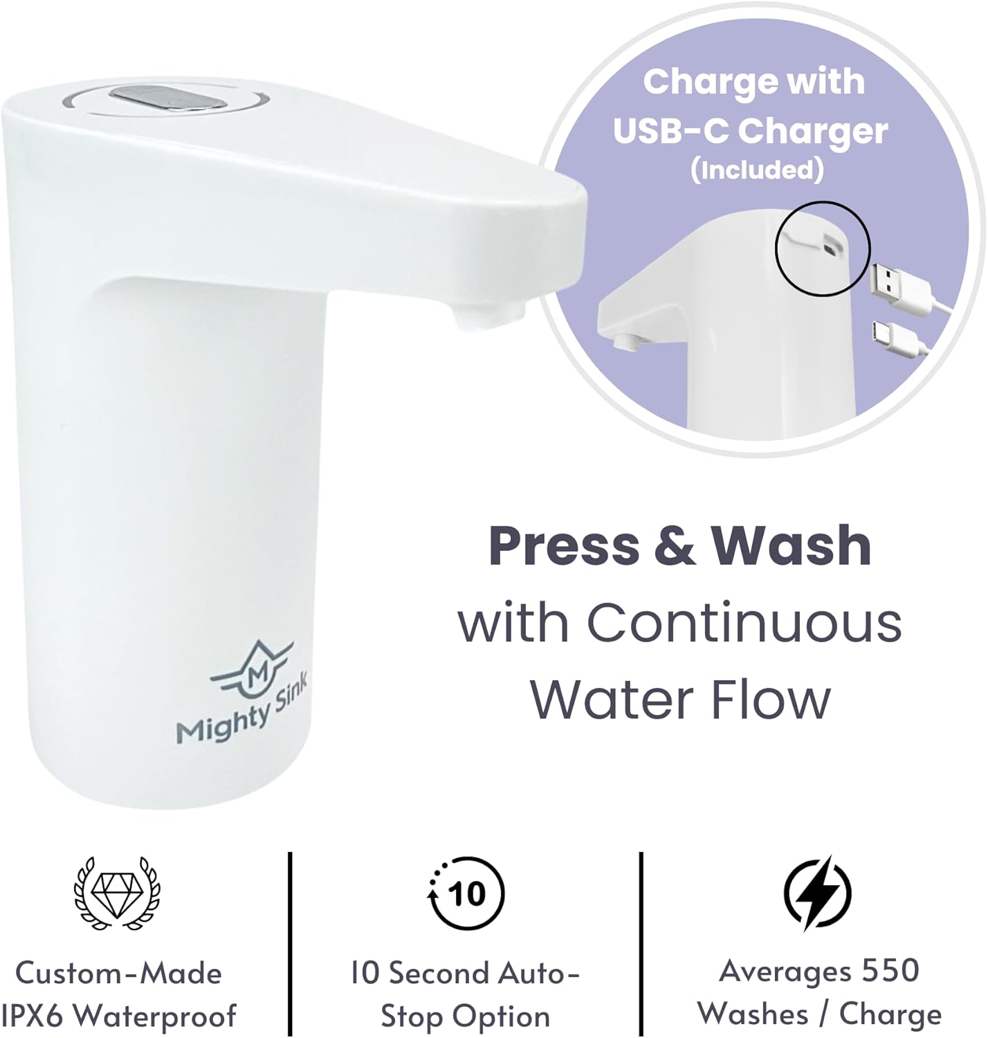 Easy Press & Wash, Compact & Lightweight – Perfect for Outdoor Cooking, Camping Hygiene, Backyard Parties, Garage Workshop, Fishing Trips & More!