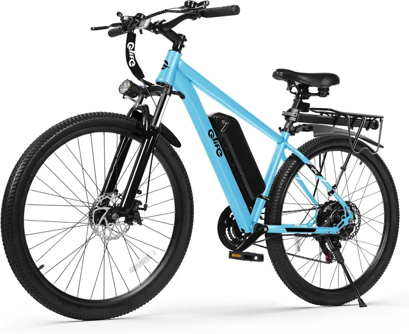 Qlife Racer Adult E-Bike – 21-Speed Mountain Bike with Lightweight Frame