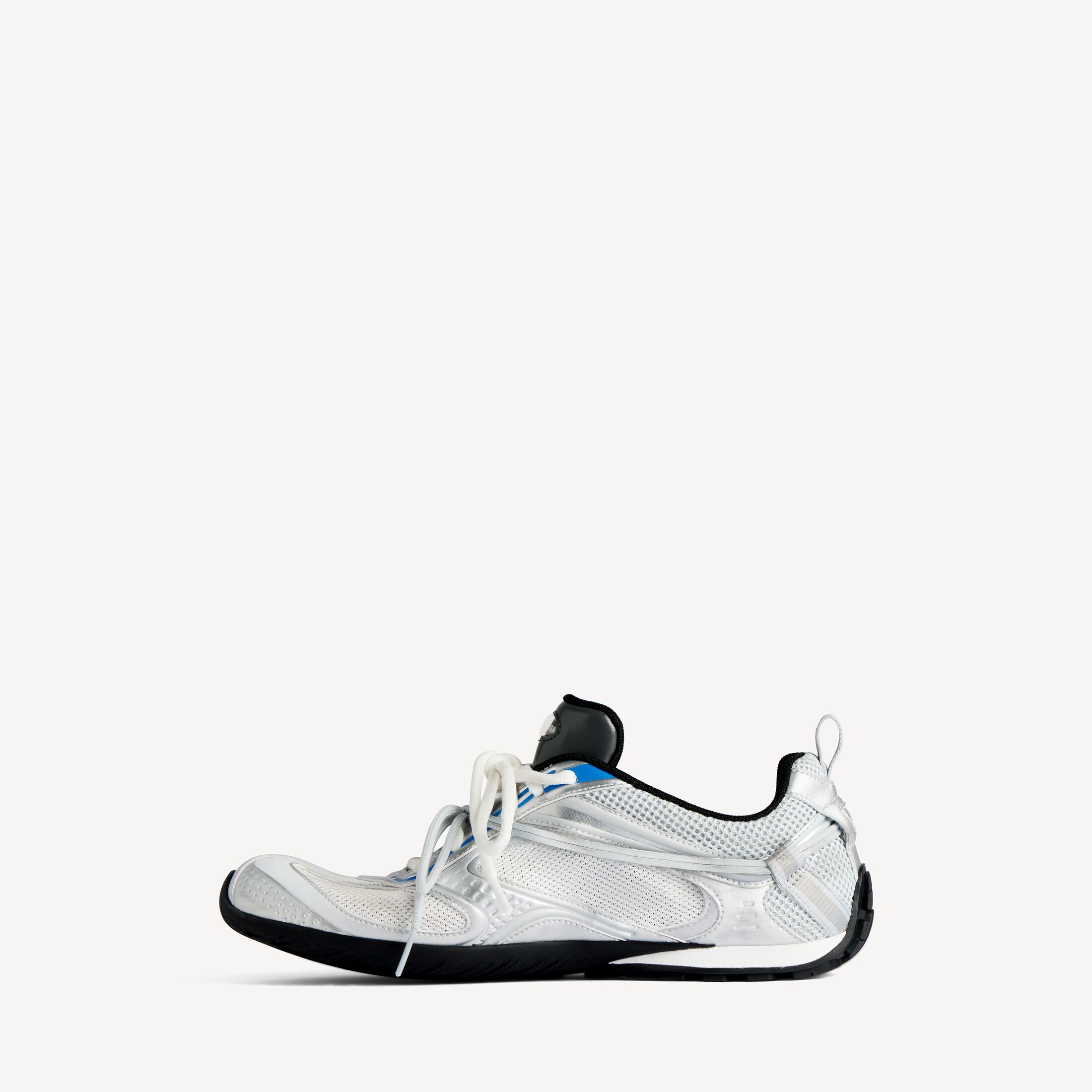 MEN'S RADAR GRADIENT LINES SNEAKER Radar Gradient Lines Sneaker in white, grey, silver, black and blue polyurethane and recycled polyester