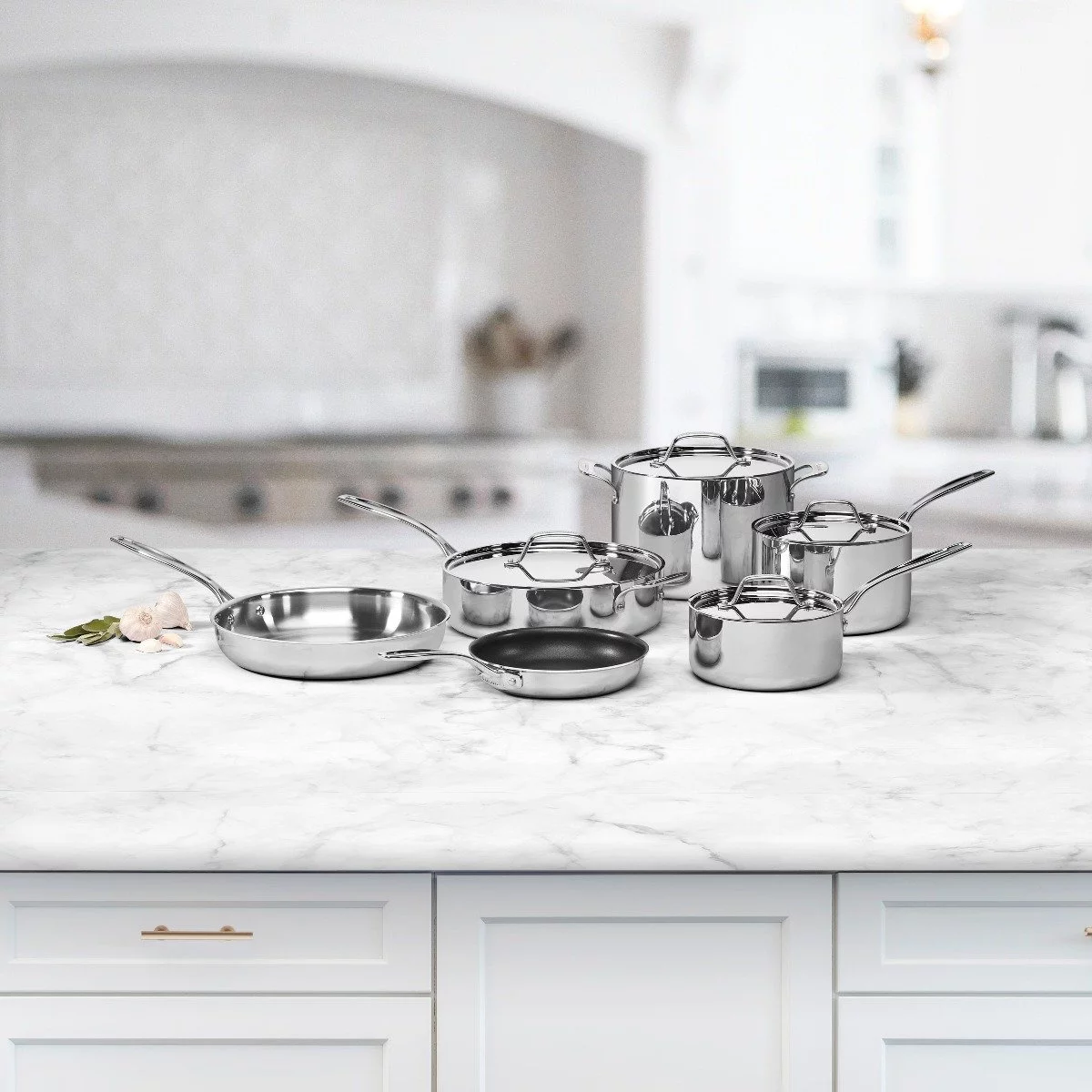 Cuisinart Custom-Clad 5-Ply Stainless Steel Cookware Set | 10-Piece