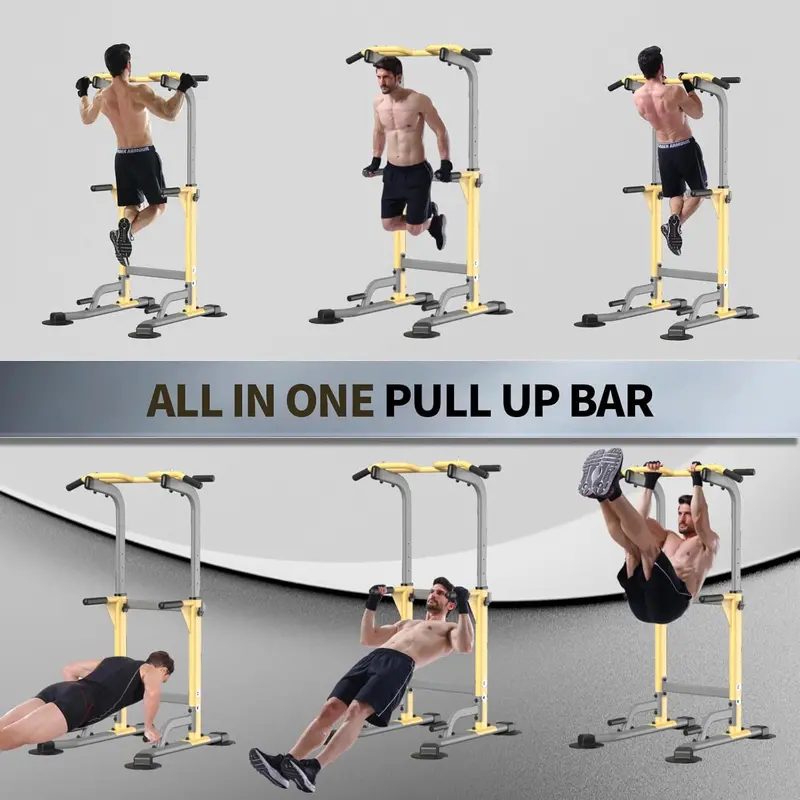 ZHICHI Pull-Up and Dip Station – Freestanding Multi-Function Home Gym