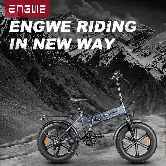 750W 500W Folding Electric Bike for Adults 20″ 4.0 Fat Tire Mountain Beach Snow Bicycles Aluminum Electric Scooter 7 Speed Gear E-Bike with Detachable Lithium Battery 48V12.8A Up to 28MPH