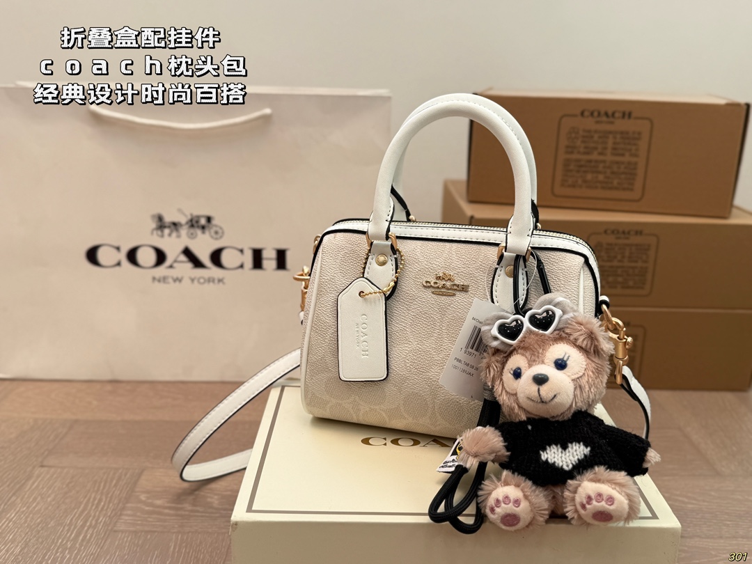 Coach Pillow Bag Classic Design Fashionable Versatile Handbag Crossbody Bag - cnluxepick