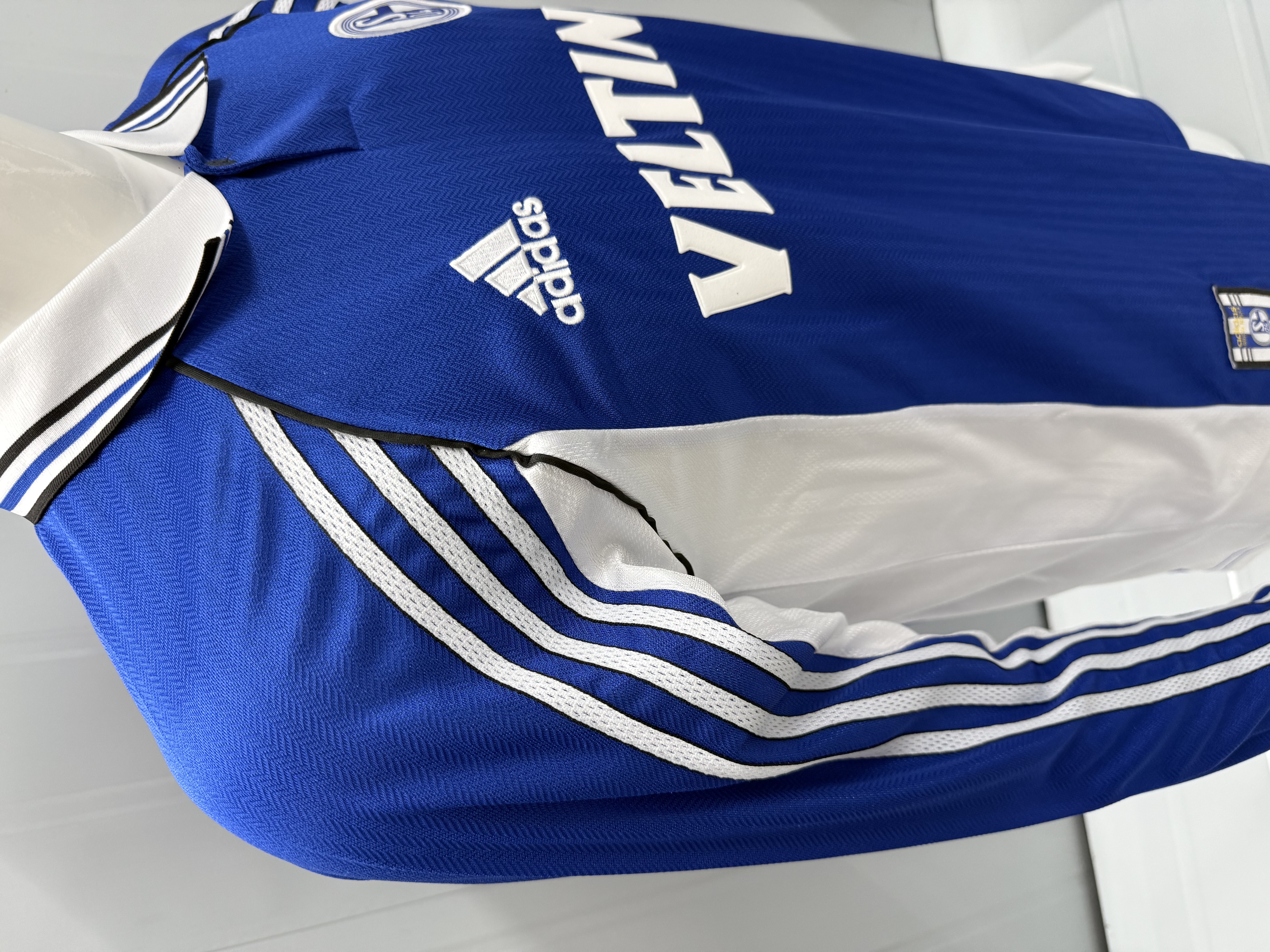 Retro 98/00 Schalke 04 Home Kit Long Sleeves S-XXL