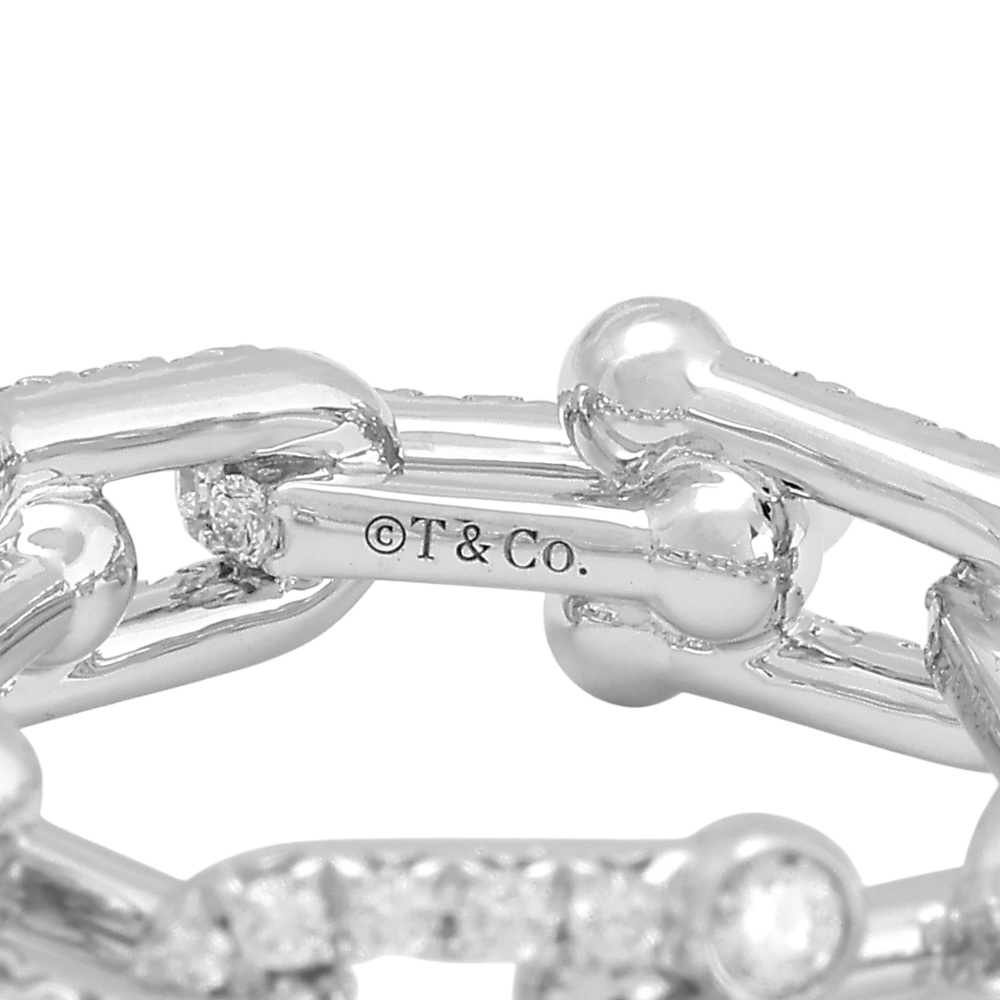 Tiffany & Co. Hardware Ring 18K White Gold Diamond 72671465