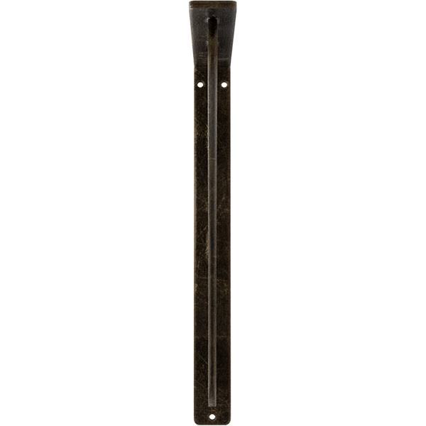 Tristan Wrought Iron Bracket Antiqued Pale Gold 1 1/2x22W x 10x22D x 12x22H - (Single Center Brace)