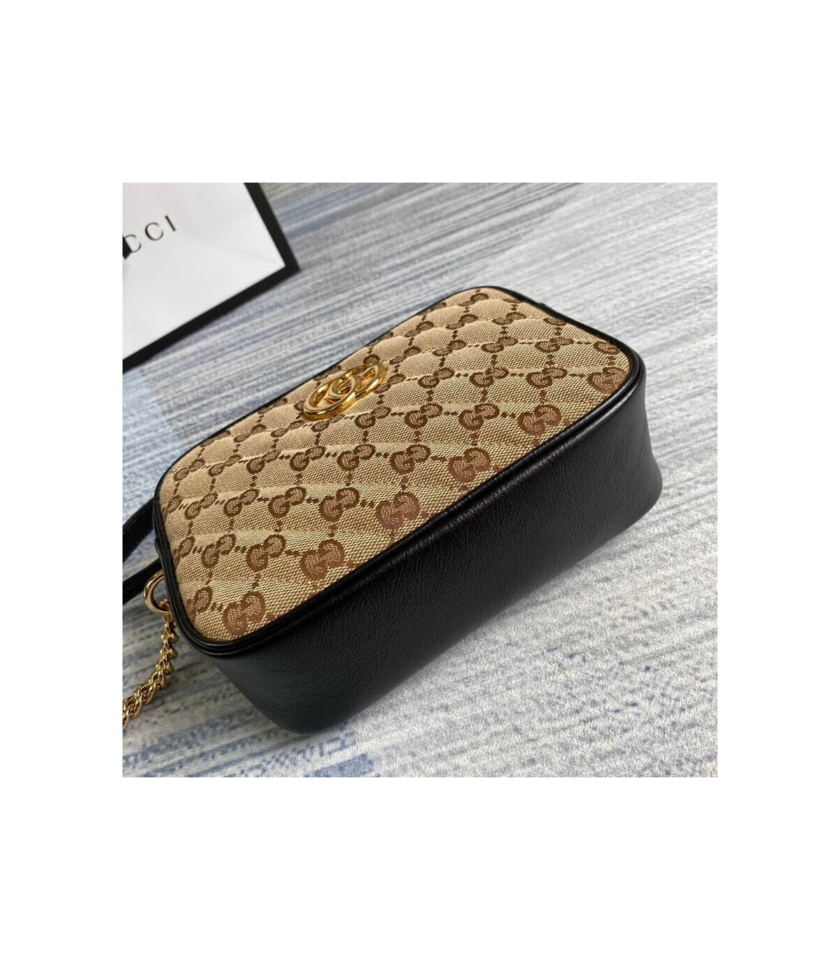 Gucci GG Canvas Matelasse Mini Bag Black