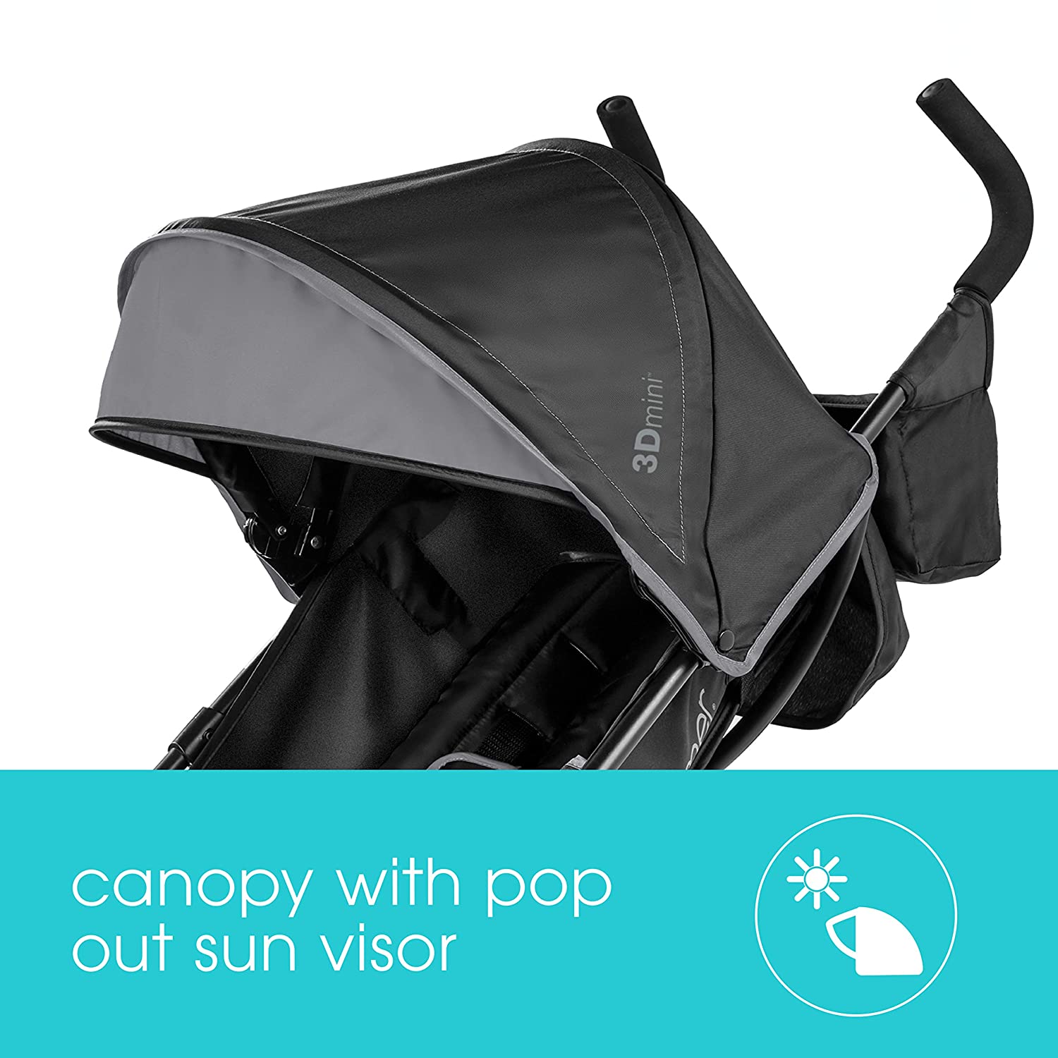 2026 3Dmini Convenience Stroller, Blue/Black �� Lightweight Infant Stroller with Compact Fold