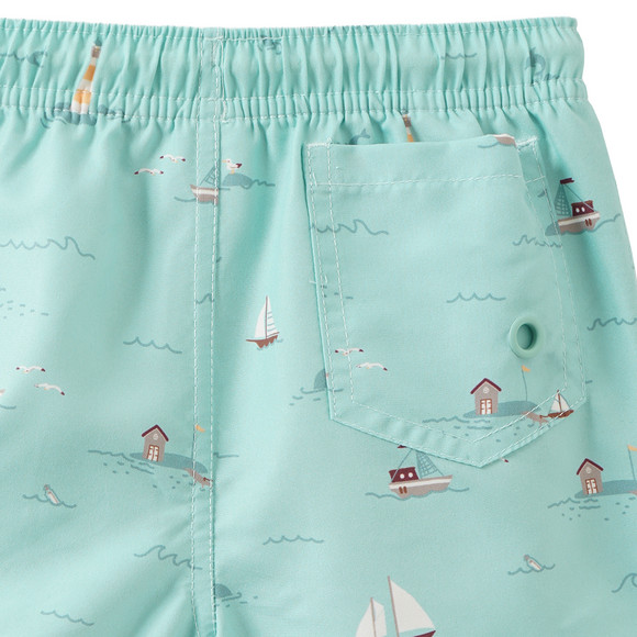 Famy Baby Badeshorts mit Segelschiffen
