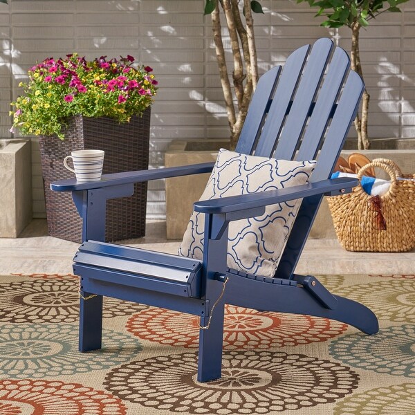 Hollywood Foldable Acacia Adirondack Chair by Christopher Knight Home