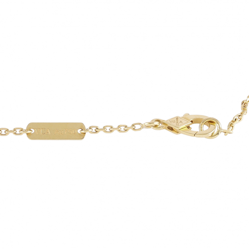 Van Cleef & Arpels Perlekruul Necklace 18K Yellow Gold Diamond VCARO9PD00