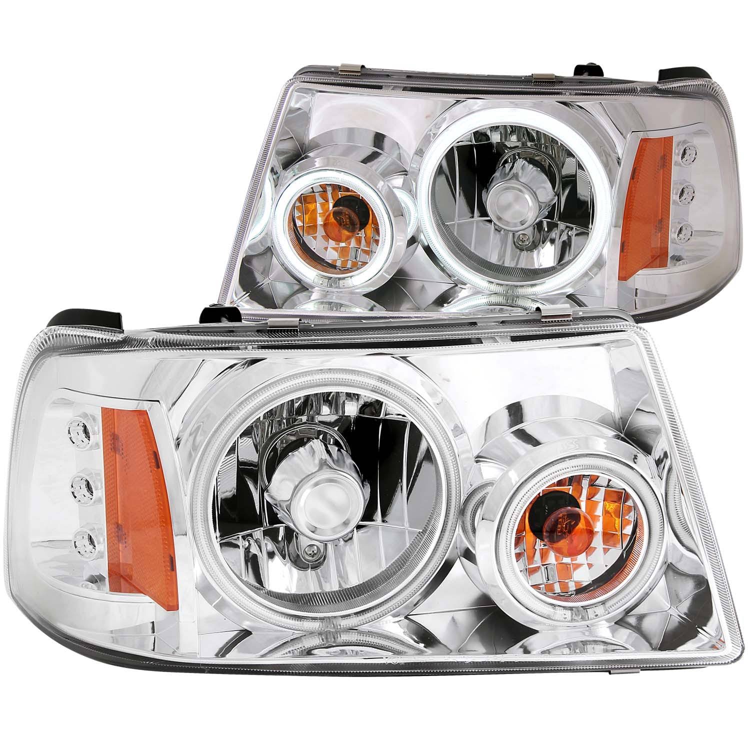 Anzo USA - Crystal Headlight Chrome Amber - 111437