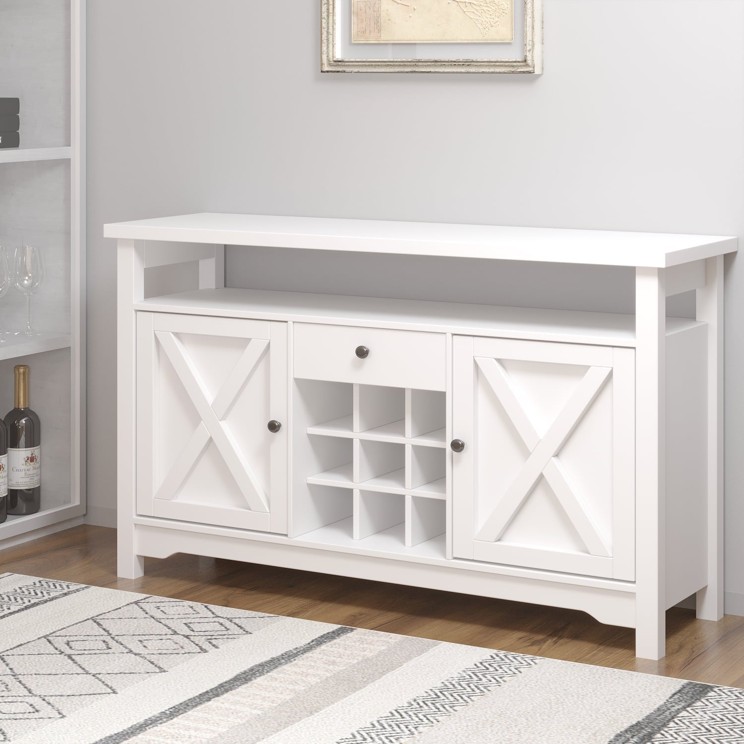 Catrimown Farmhouse Coffee Bar Cabinet, 47