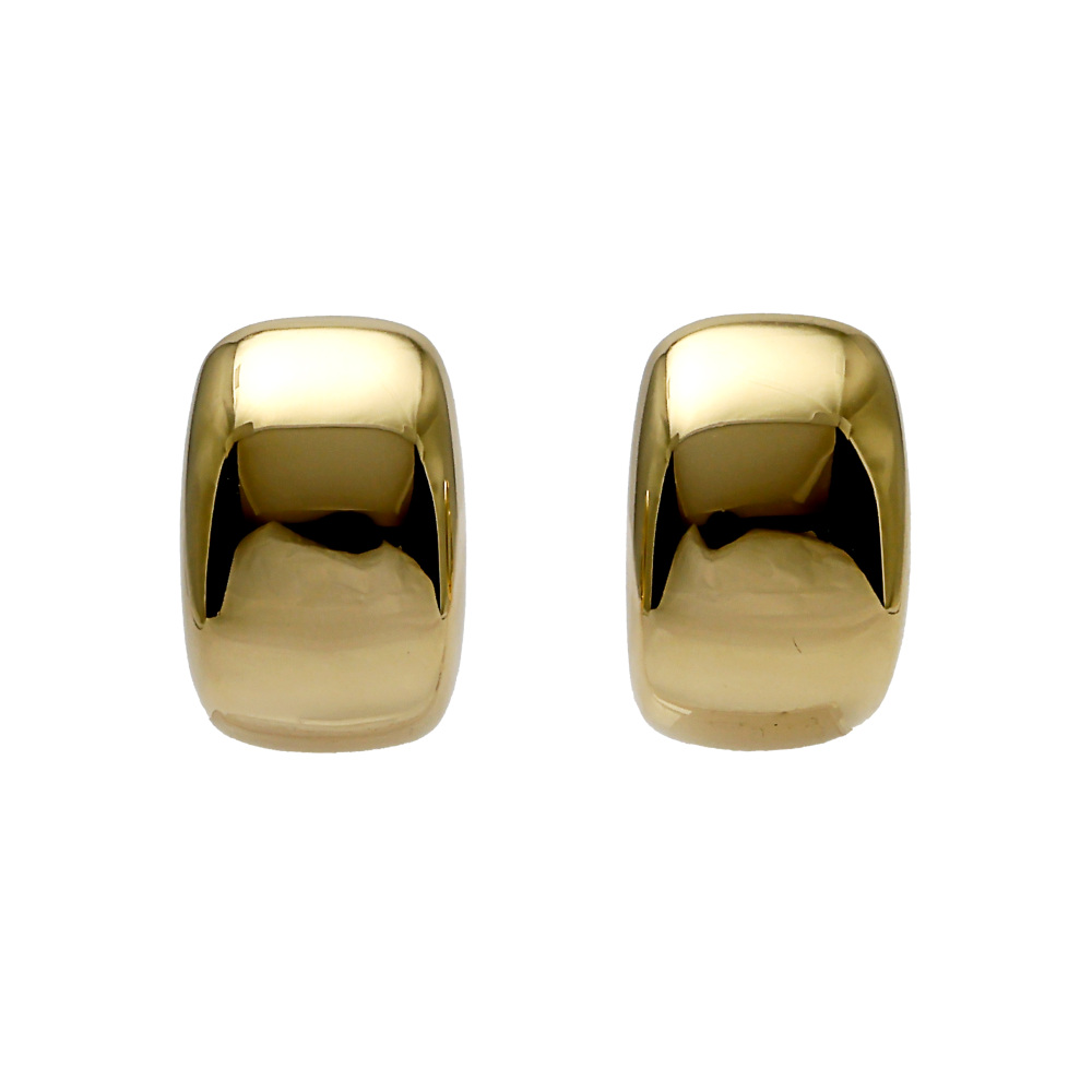 Cartier Nouvelle Berg Earrings 18K Yellow Gold & Stainless Steel