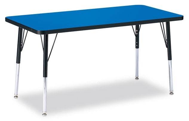 Berries Rectangle Activity Table Adult 30x72x22 Gray