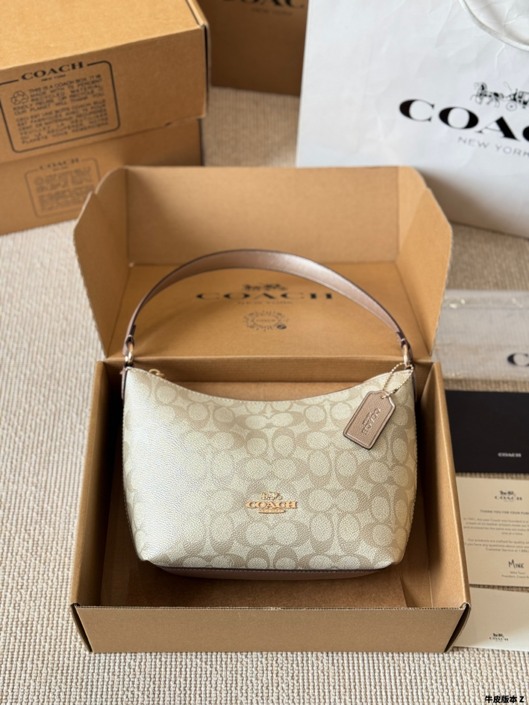 Coach new zip top armpit crossbody bag for women - cnluxepick