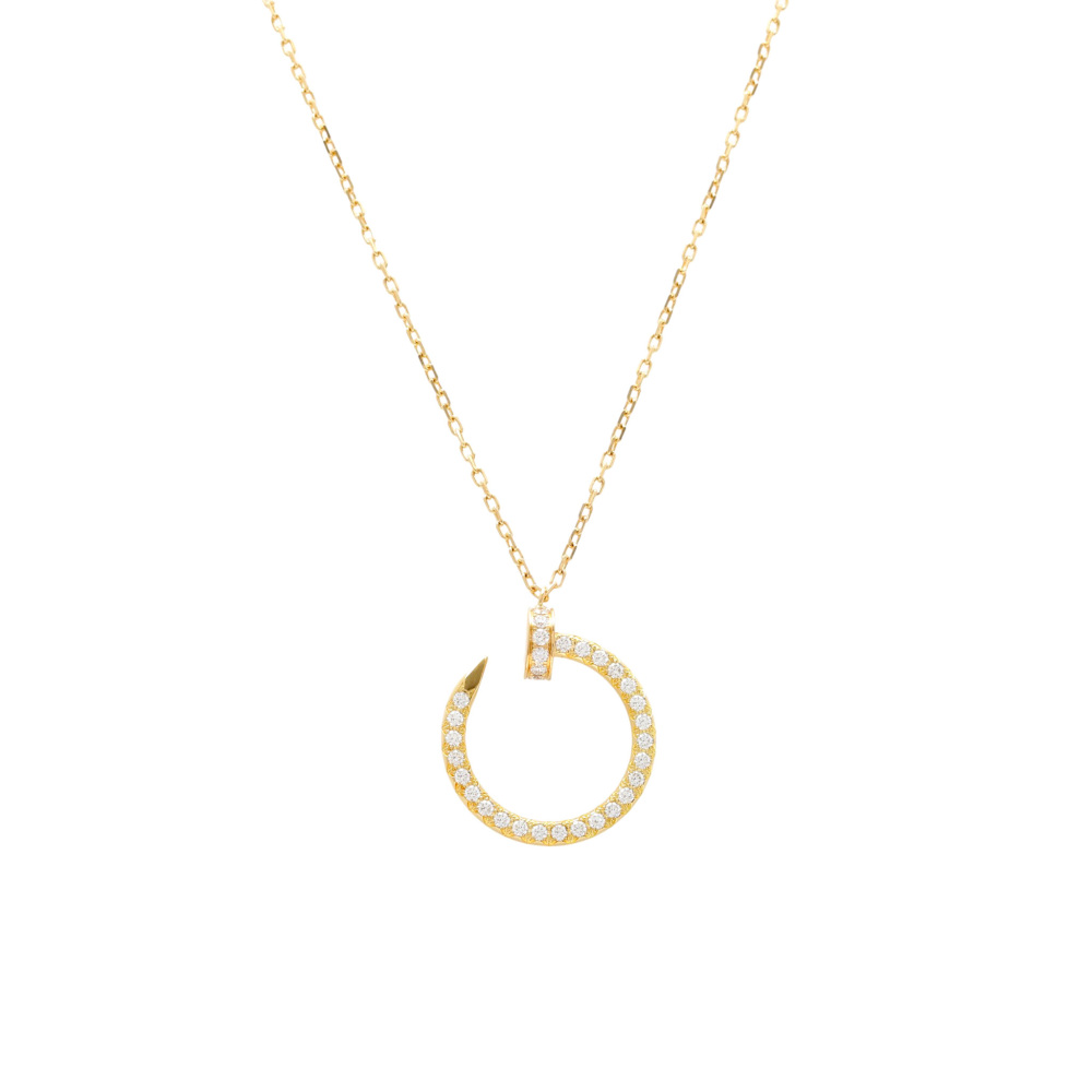 Cartier Juste un Clou Diamond Necklace 18K Yellow Gold B7224896