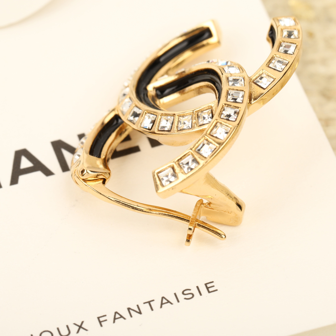 Chanel 24C Double C Stud Earrings - cnluxepick