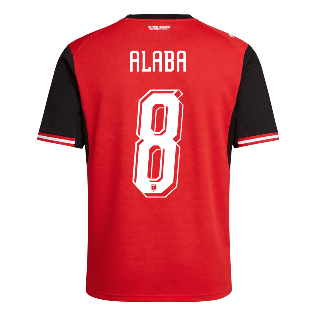 ALABA #8 Austria Home Soccer Jersey World Cup 2026